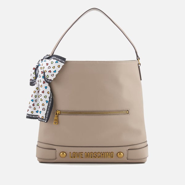 Love Moschino Women's Slouchy Tote Bag - Taupe