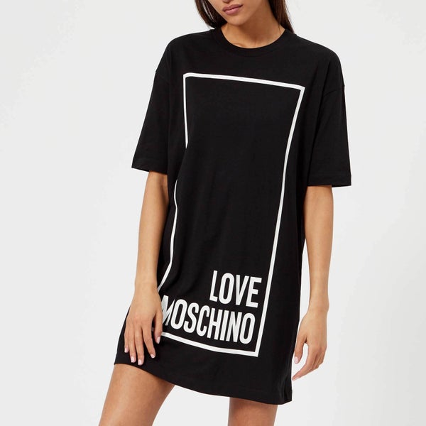 Love Moschino Women's Logo Box T-Shirt Dress - Black