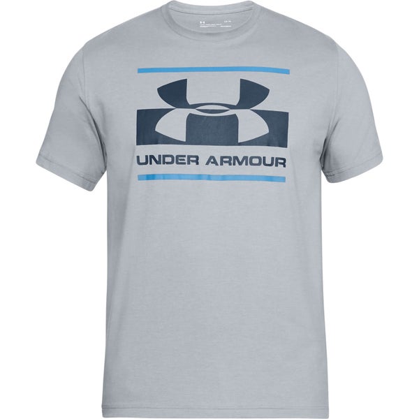 Under Armour Men's Blocked Sportstyle Logo T-Shirt - Grey