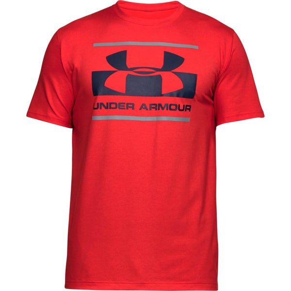 Under Armour Men's Blocked Sportstyle Logo T-Shirt - Red