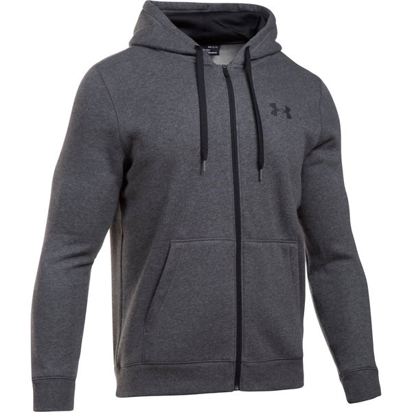 Under Armour Men's Rival Fitted Full Zip Hoody - Grey