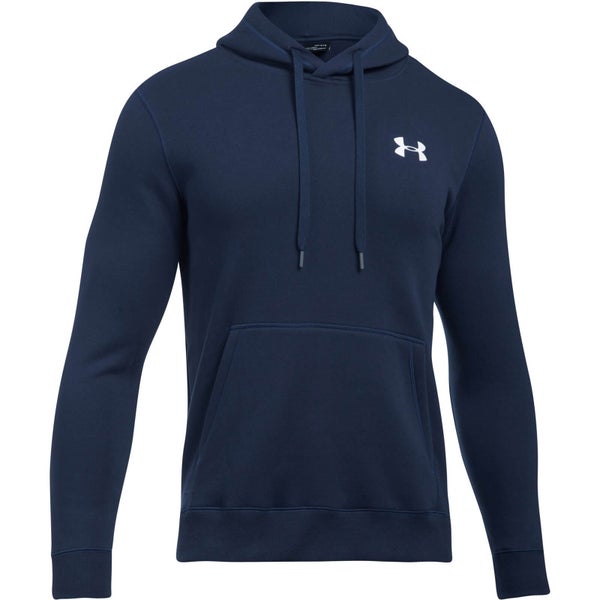 Under Armour Men's Rival Fitted Pull Over Hoody - Navy