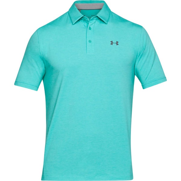 Under Armour Men's Charged Cotton Scramble Polo Shirt - Turquoise