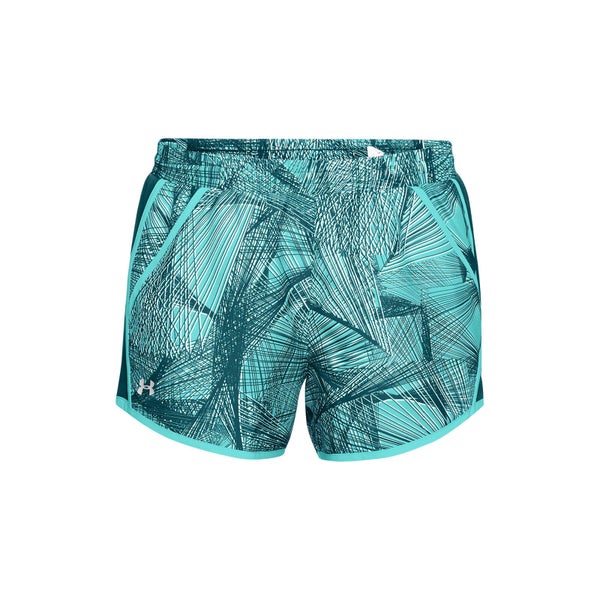 Under Armour Women's Fly By Printed Shorts - Blue