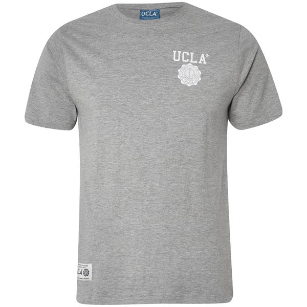 UCLA Men's Yuma Chest Logo T-Shirt - Light Grey Marl