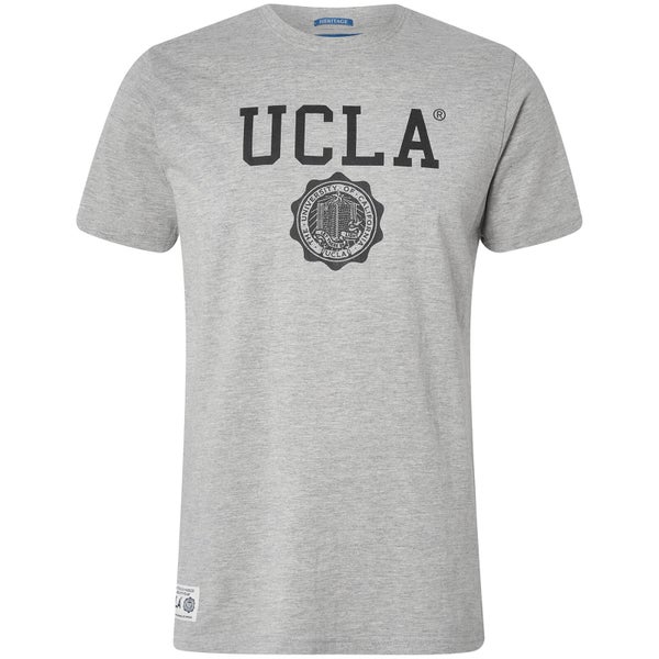 T-Shirt Homme Logo Powell UCLA - Clair Gris Chiné