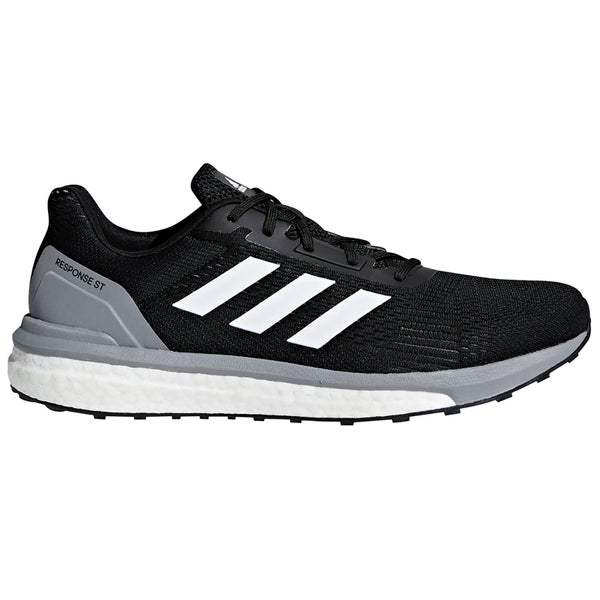 adidas Men's Response ST Running Shoes - Black/White/Grey