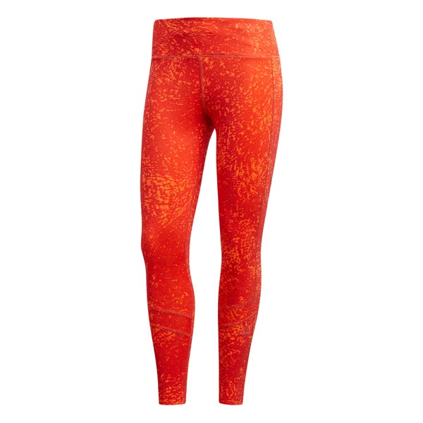 adidas Women's Supernova How We Do 7/8 Running Tights - Coral/Scarlet