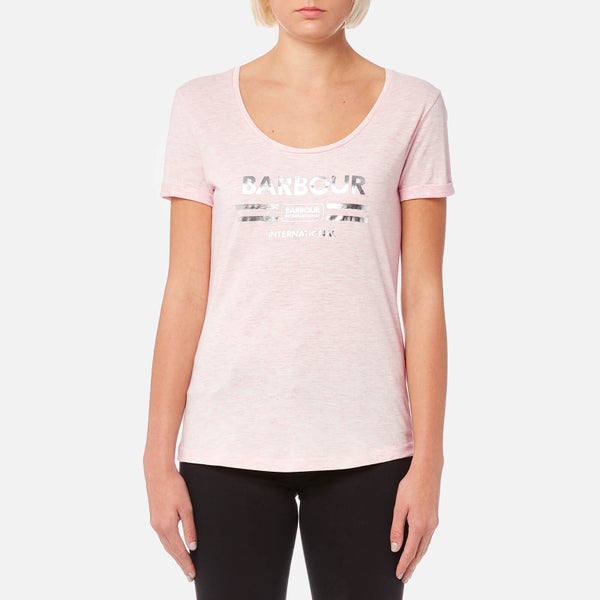 Barbour International Women's Leader T-Shirt - Pale Pink Marl