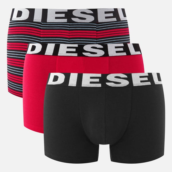 Diesel Men's Shawn 3 Pack Boxers - Red Stripe