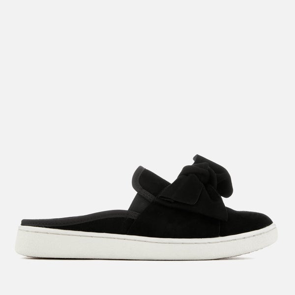 UGG Women's Luci Bow Suede Slip On Trainers - Black