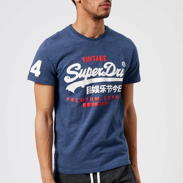 Superdry Men's Premium Goods Duo T-Shirt - Frontier Blue