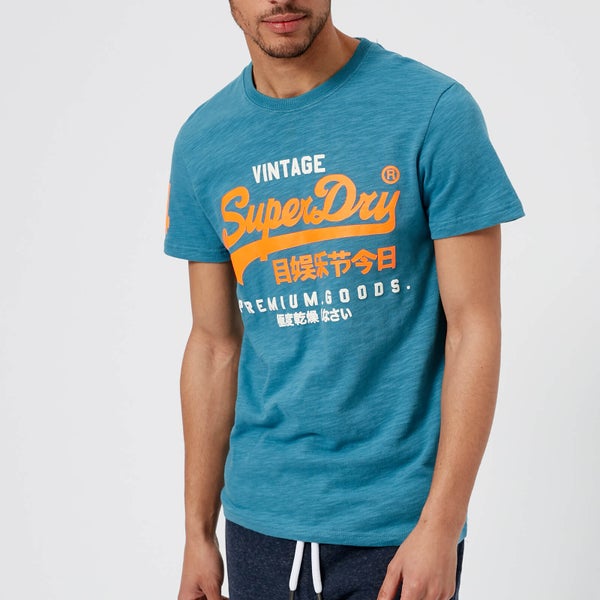 Superdry Men's Premium Goods Duo T-Shirt - Frontier Teal