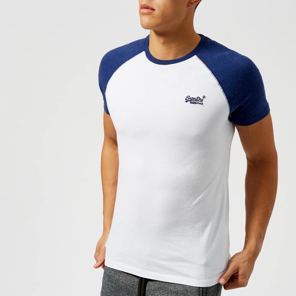 Superdry Men's Orange Label Baseball T-Shirt - Optic/Sonic Blast Blue
