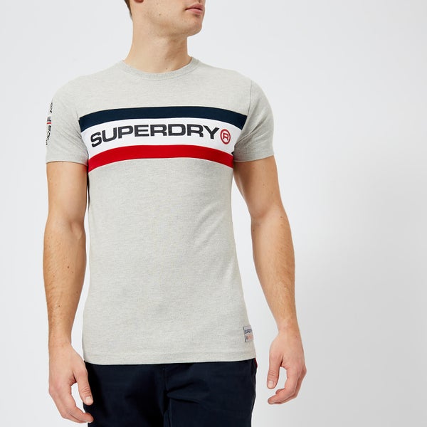 Superdry Men's Trophy Chest Band T-Shirt - Superdry Stadium Grey Grindle