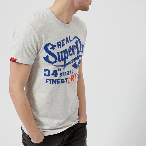 Superdry Men's NYC Finest T-Shirt - SD Stadium Silver Marl