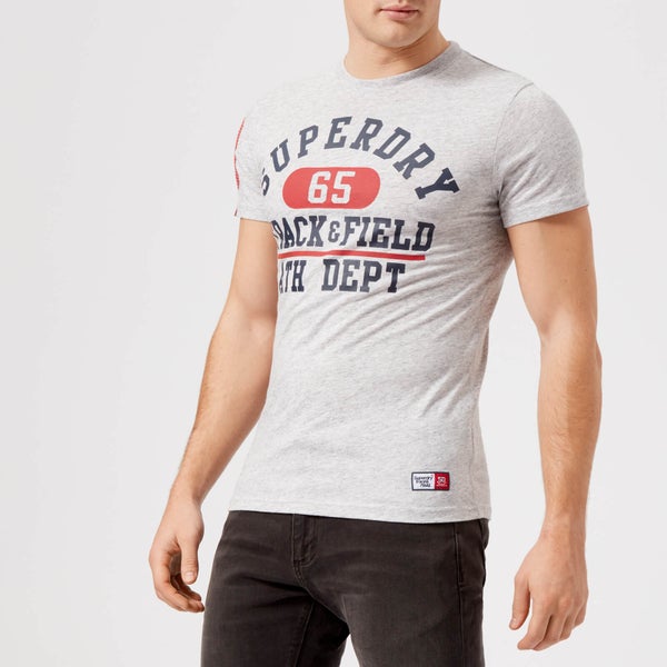 Superdry Men's Trackster Lite T-Shirt - Stadium Silver Marl