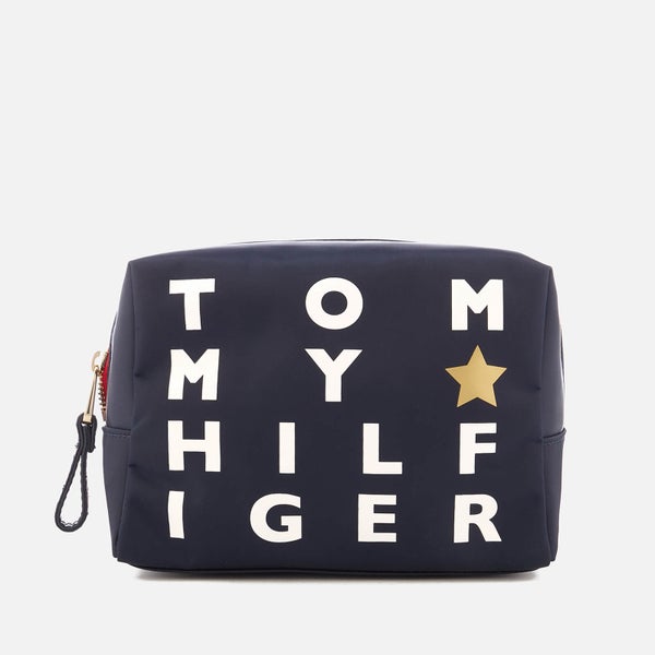 Tommy Hilfiger Women's Poppy Logo Print Wash Bag - Navy