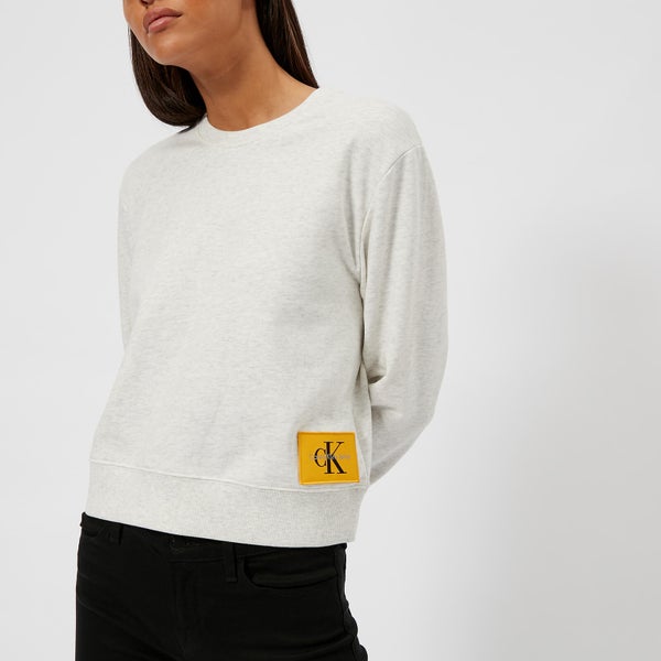 Calvin Klein Women's True Icon Sweatshirt - White Heather