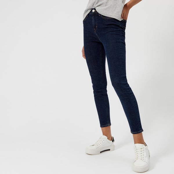 Calvin Klein Women's Skinny Ankle Length Jeans - Blue