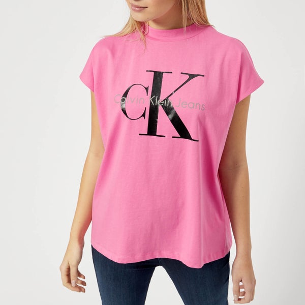 Calvin Klein Women's CK Logo T-Shirt - Wild Orchard
