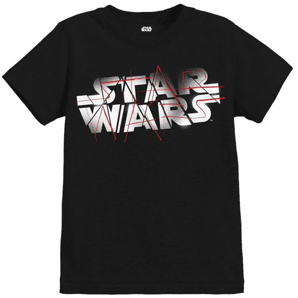 Star Wars: The Last Jedi Spray Kinder T-shirt - Zwart