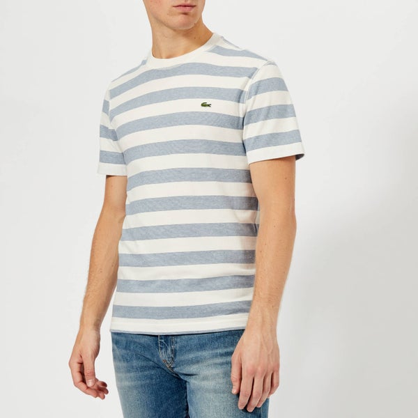 Lacoste Men's Broad Stripe T-Shirt - Flour/King