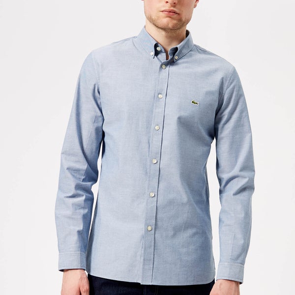 Lacoste Men's Long Sleeved Casual Shirt - Marino