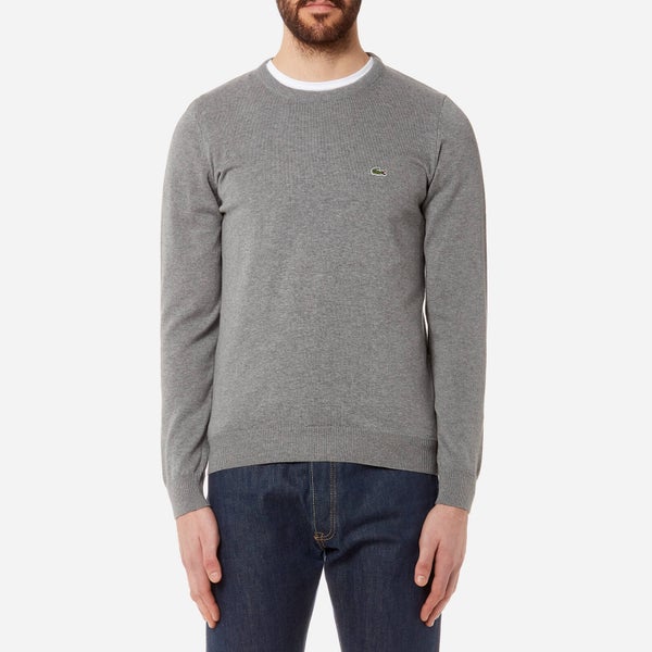 Lacoste Men's Basic Crew Knitted Jumper - Galaxite Chine