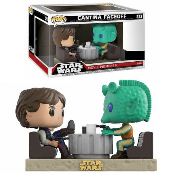 Star Wars Movie Moments Han Solo & Greedo Cantina EXC Pop! Vinyl Figure 2-Pack
