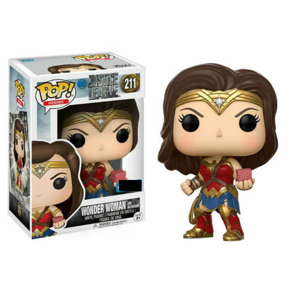 Justice League Wonder Woman with Mother Box EXC Pop! Vinyl Figur