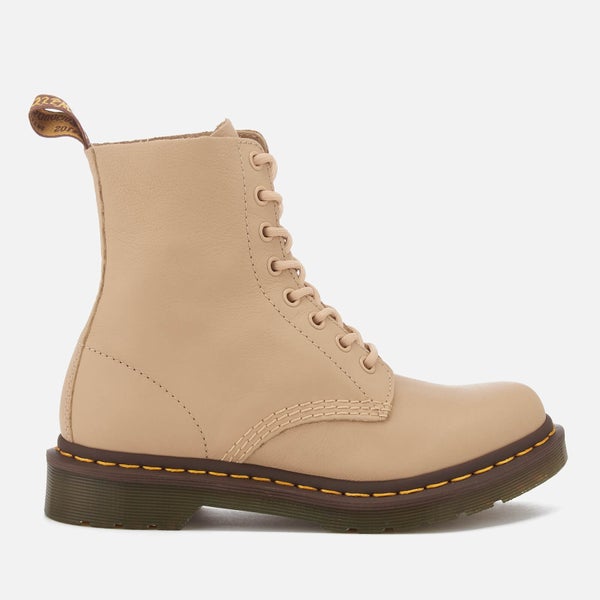 Dr. Martens Women's Pascal 8-Eye Virginia Leather Boots - Nude
