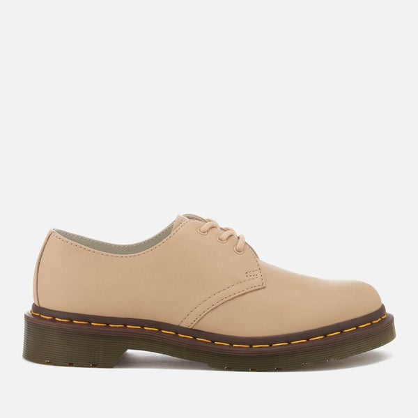 Dr. Martens Women's 1461 Virginia Leather 3-Eye Flat Shoes - Nude
