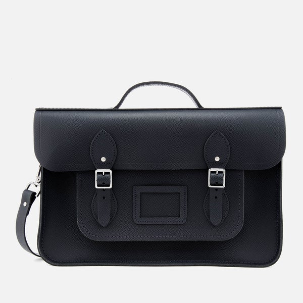 The Cambridge Satchel Company Women's 15 Inch Batchel - Navy Saffiano
