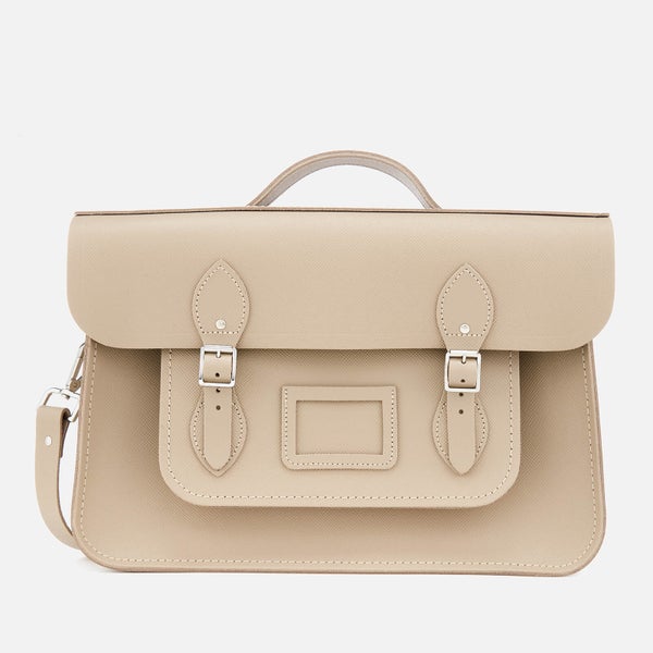 The Cambridge Satchel Company Women's 15 Inch Batchel - Putty Saffiano