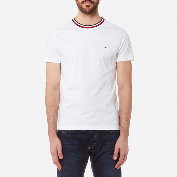 Tommy Hilfiger Men's Felix Collar Detail T-Shirt - Bright White