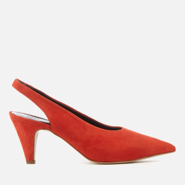 Rebecca Minkoff Women's Simona Suede Sling Back Court Shoes - Red