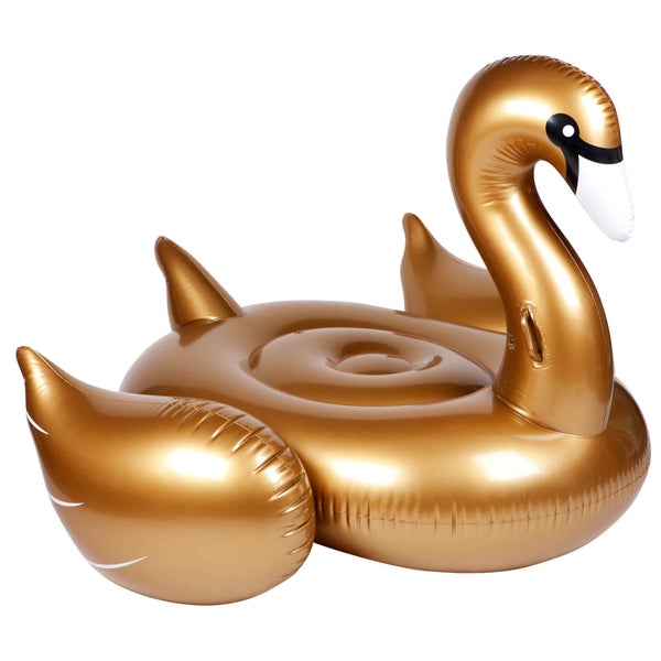 Sunnylife Ride-On Gold Swan Float