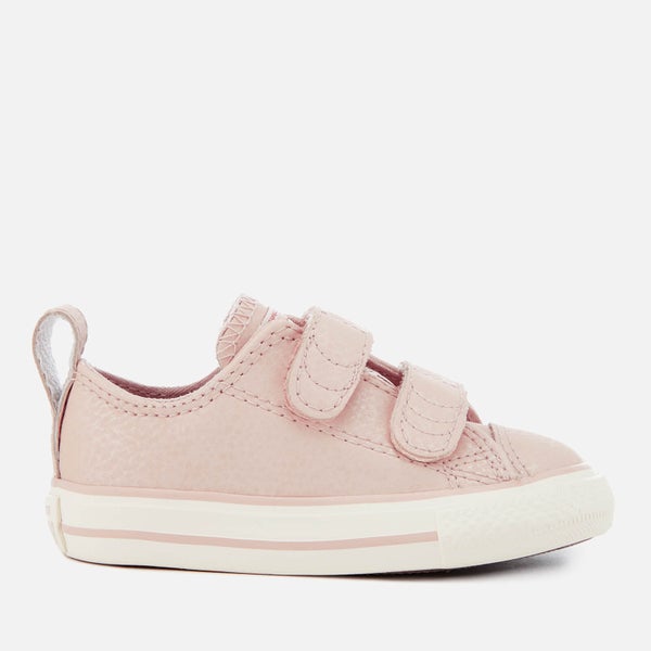 Converse Toddlers' Chuck Taylor All Star 2V Ox Trainers - Particle Beige/Egret/Rose Gold
