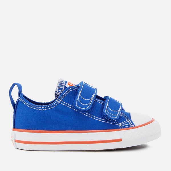 Converse Toddlers' Chuck Taylor All Star 2V Ox Trainers - Hyper Royal/Bright Poppy/White