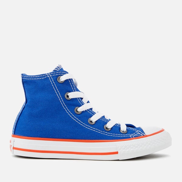 Converse Kids' Chuck Taylor All Star Hi-Top Trainers - Hyper Royal/Bright Poppy/White