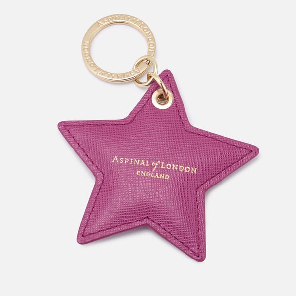 Aspinal of London Women's Star Keyring - Orchid