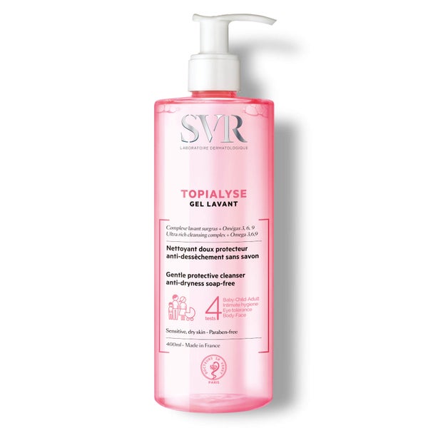 SVR Topialyse AllOver Gentle WashOff Cleanser 400ml LOOKFANTASTIC