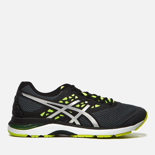 Asics Men's Running Gel-Pulse 9 Trainers - Carbon/Silver/Safety Yellow
