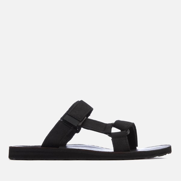 Teva Men's Universal Leather Slide Sandals - Black