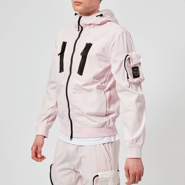 Marshall Artist Men's Garment Dyed Bomber Jacket - Pink