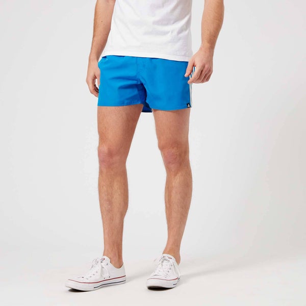 adidas Men's 3 Stripe VSL Swim Shorts - Bright Blue