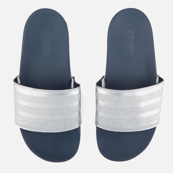 adidas Women's Adilette Explorer Slide Sandals - Collegiate Navy