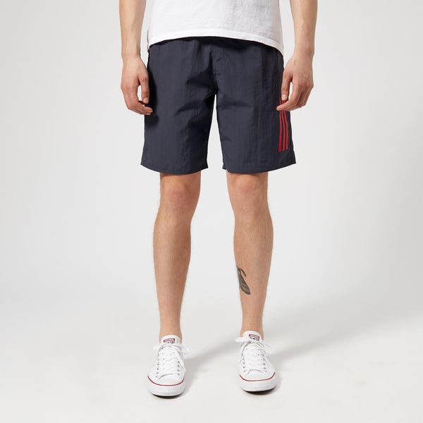 adidas Men's 3 Stripe Swim Shorts - Trace Blue