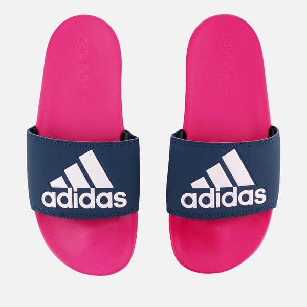 adidas Women's Adilette Logo Slide Sandals - Shock Pink